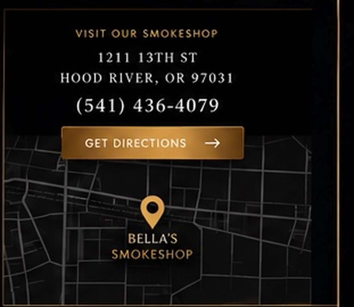 Visit Bella's Smokeshop in Hood River, Oregon